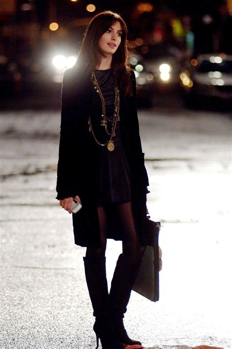 are you wearing the chanel boots gif|devil wears prada outfit montage.